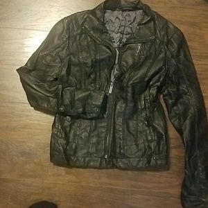 Black Vegan Leather Jacket